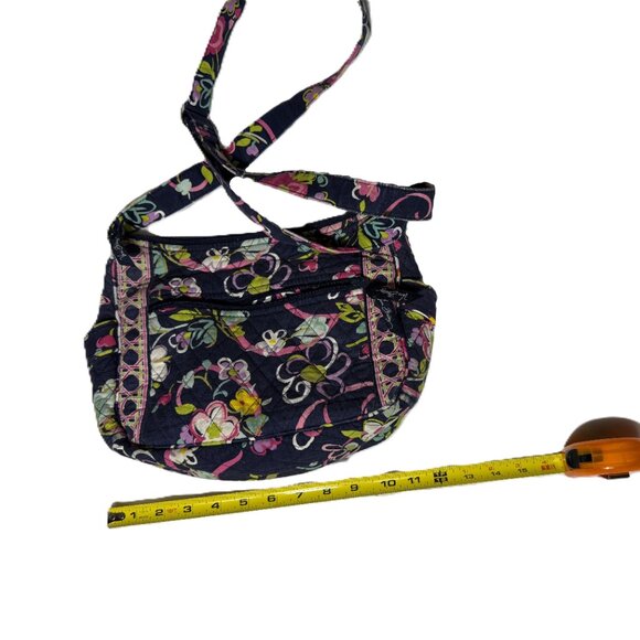 Vera Bradley Crossbody Shoulder Bag/Purse Ribbons and Flowers Pattern - Picture 6 of 6